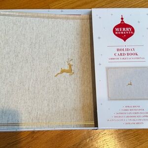 Merry Moments Holiday scrapbook with Gold Reindeer